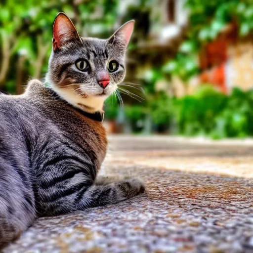Prompt: a cute friendly cat in Portugal 8k hdr very detailed