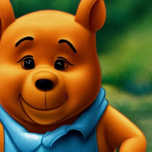 Image similar to The face of Winnie the Pooh looks like the face of Xi Jinping, caricature