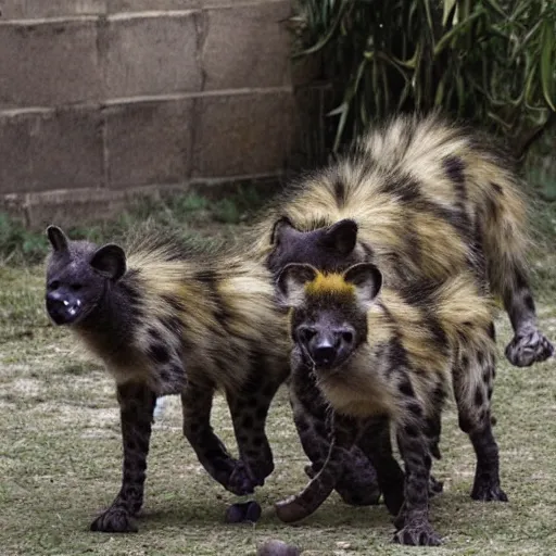 Prompt: teenage mutant ninja hyenas