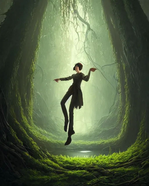 Image similar to highly detailed surreal vfx portrait of a cursed object in a shadowy forest by a willow tree, stephen bliss, unreal engine, greg rutkowski, loish, rhads, beeple, makoto shinkai and lois van baarle, ilya kuvshinov, rossdraws, tom bagshaw, alphonse mucha, global illumination, detailed and intricate environment