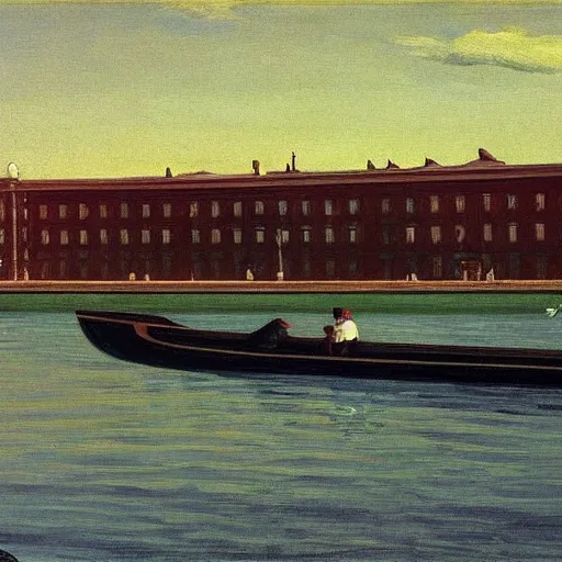 Image similar to Saint-Petersburg by edward hopper