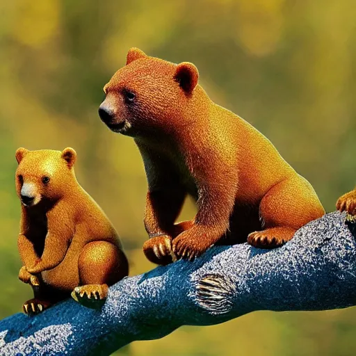 Image similar to national geographic photos of wild gummy bears, wildlife photography