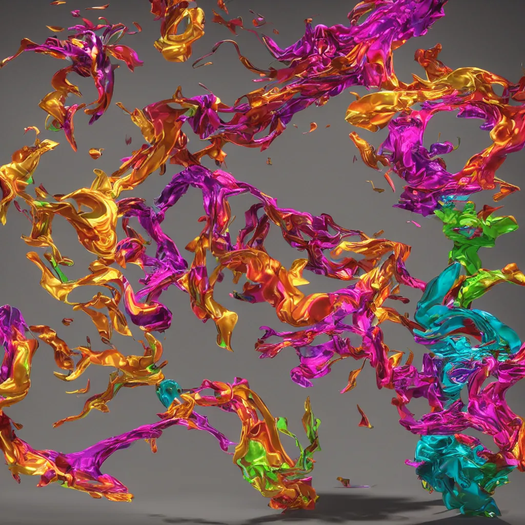 Image similar to painful pleasures by lynda benglis, octane render, colorful, 4 k, 8 k