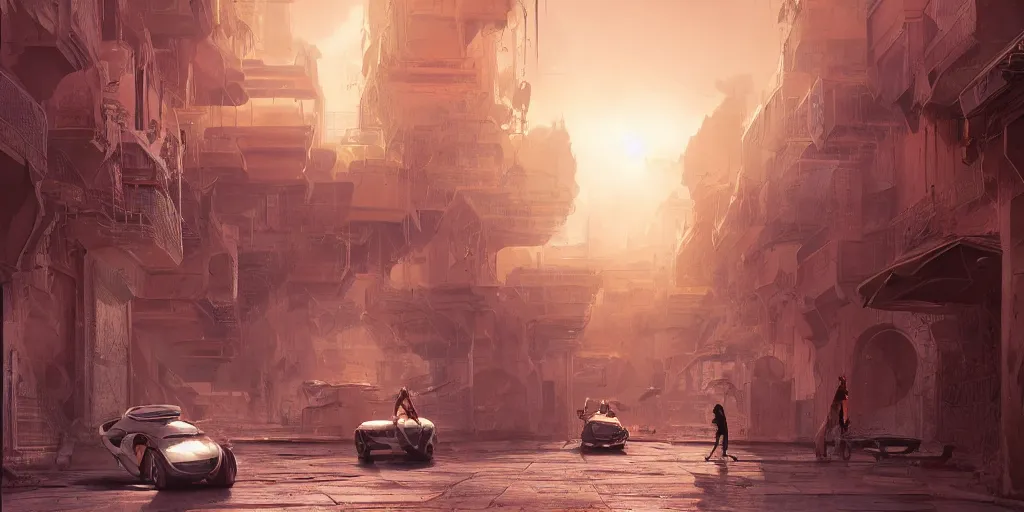 Prompt: Futuristic marrakech , beautiful dynamic lighting, cinematic, wide angle establishing shot, extremely high detail, photo realistic, cinematic lighting, post processed, concept art, artstation, matte painting, style by eddie mendoza, raphael lacoste, alex ross, volumetric lighting, light rays, photorealistic, ultrarealistic, moody, coronarender, 8k