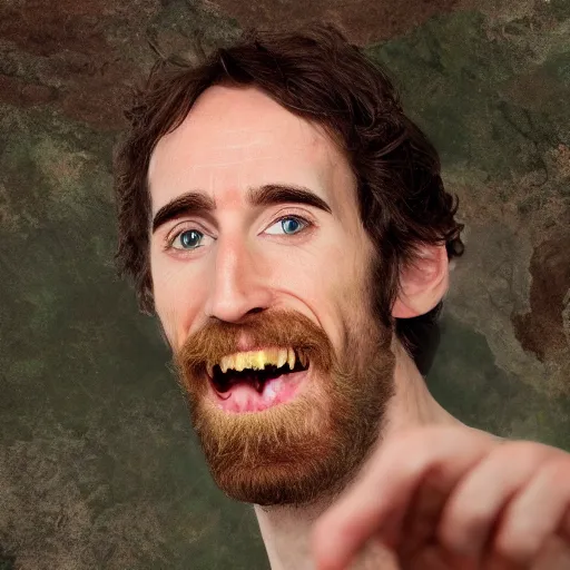 Image similar to asmongold as goldberg, 4k, high detail, high-resolution photograph