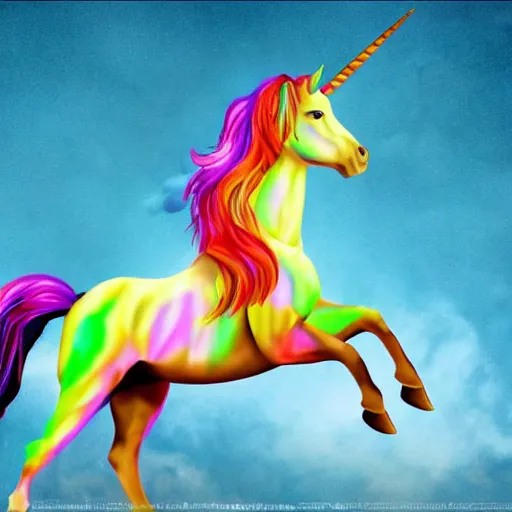 Prompt: brad pitt riding a colourful unicorn, fantasy art, 8 k, high resolution, trending