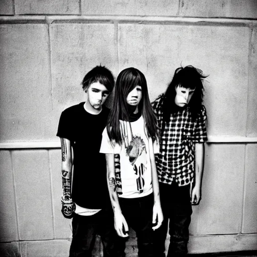 Image similar to teenage grunge punk rock, photography