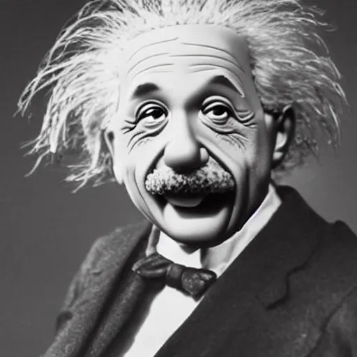 Prompt: Einstein as a Muppet.