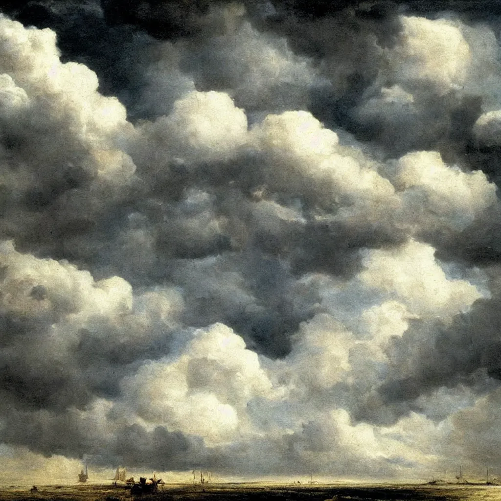 Prompt: Clouds by Jacob Van Ruisdael