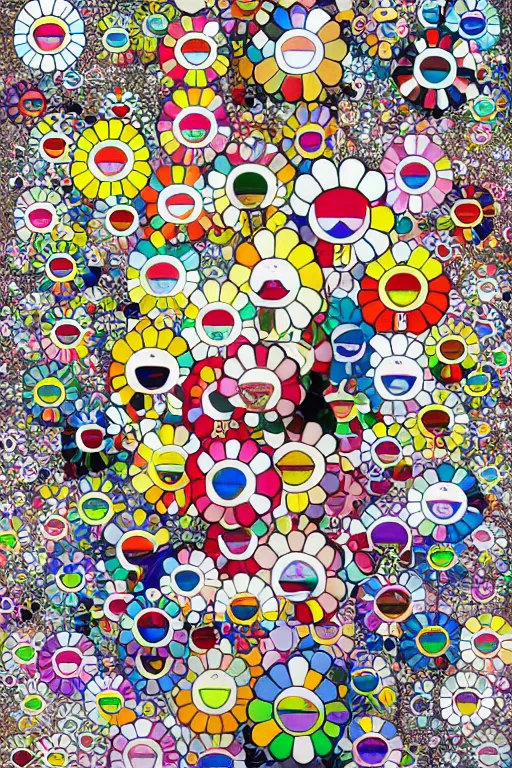 Image similar to artwork by Takashi Murakami