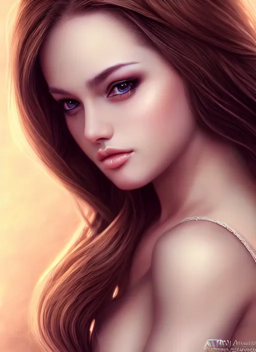 Image similar to a gorgeous female photo, professionally retouched, soft lighting, half body shot, realistic, smooth face, perfect eyes, symmetrical, wide angle, sharp focus on eyes, 8 k high definition, insanely detailed, intricate, elegant, art by artgerm