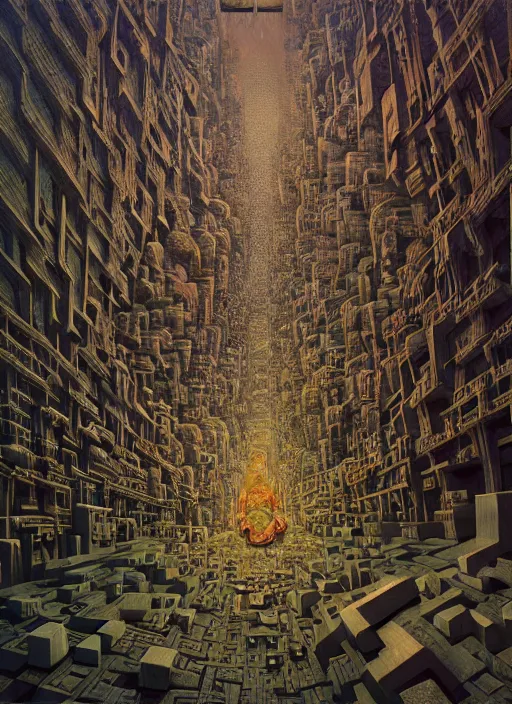 Prompt: hyper detailed 3d render like a Oil painting - the immanentization of the eschaton by Jacek Yerka, Mariusz Lewandowski, Houdini algorithmic generative render, Abstract brush strokes, Masterpiece, Edward Hopper and James Gilleard, Zdzislaw Beksinski, Mark Ryden, Wolfgang Lettl, hints of Yayoi Kasuma, octane render, 8k