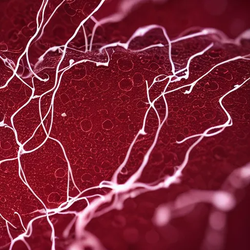 Prompt: i macro lens photo of nanobot flowing through veins along with red blood cells, highly detailed, 8 k, microscopic.