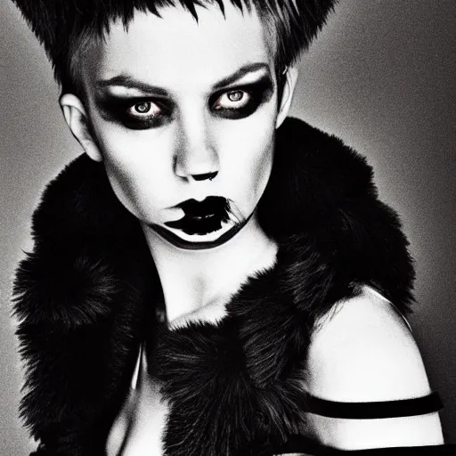 Prompt: Punk girl by Mario Testino