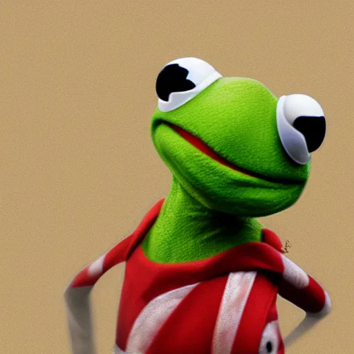 Image similar to Kermit the Frog is Captain America hyperdetailed, artstation, cgsociety, 8k