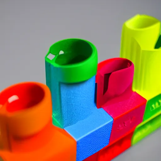 Prompt: colorful 3 d printed object by johannes itten, photograph, f / 4. 0, very sharp!!!