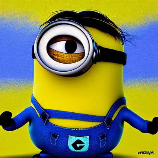 Image similar to minion, art by denis perfilov, hd