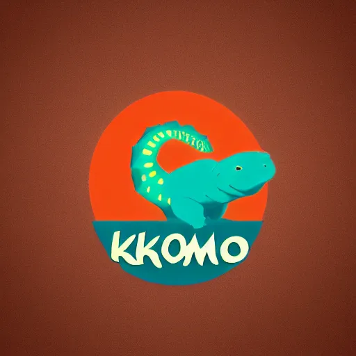 Prompt: logo for a company called komodo, graphic design, vector, illustrator