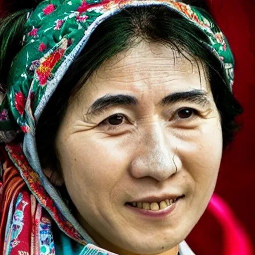 Image similar to face of Chinese Leila Bekthi
