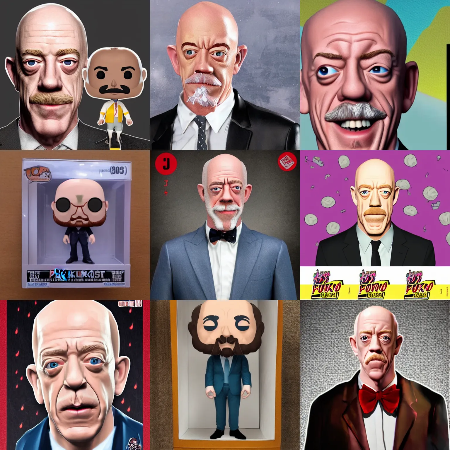 Prompt: j. k. simmons as a funco pop