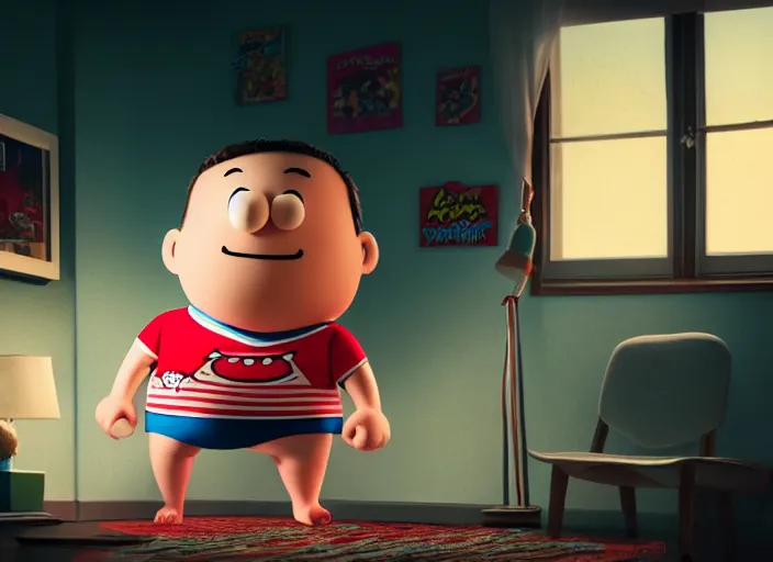 Image similar to captain underpants ( comic ) in real life, cinematic lights, realistic, sharp focus, 8 k high definition, intricate, elegant, perfect faces, symmetrical face, extremely detailed, realistic, masterpiece, octane render