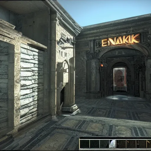 Image similar to quake e 1 m 1 unreal engine 5, ingame screenshot, hyper detail, realistic