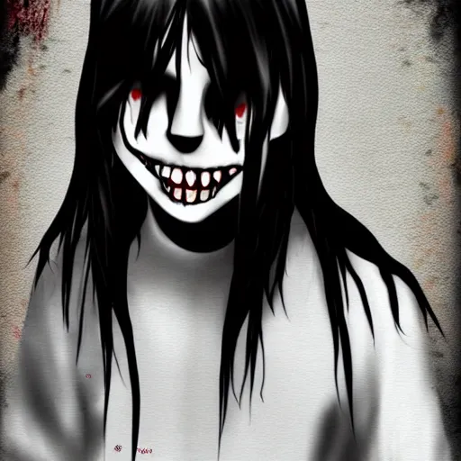 Digital art Jeff the killer by AnonymousLlama