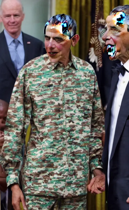 Prompt: Barrack Obama wearing Supreme and gucci, he do have that drip tho