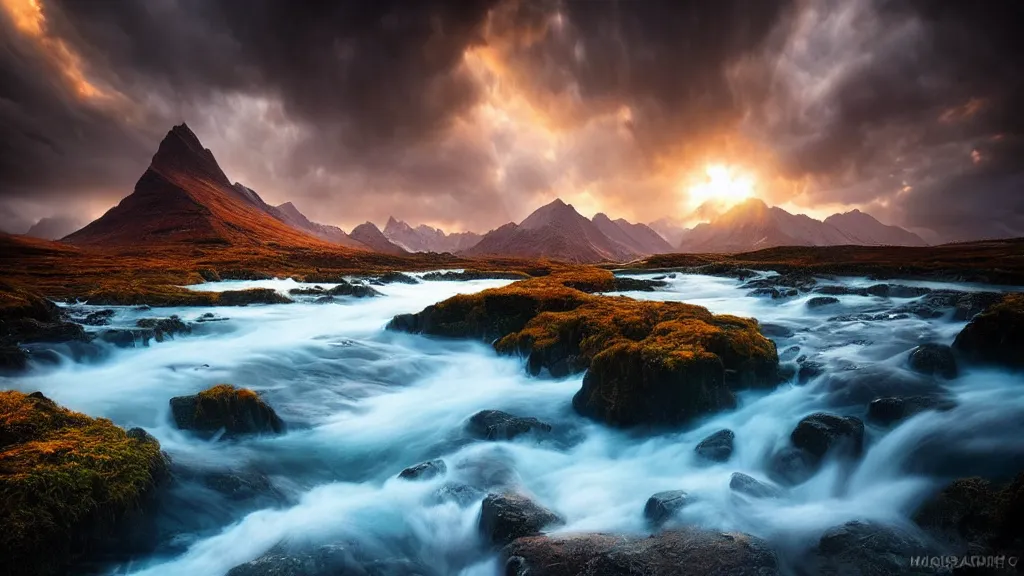 Prompt: amazing landscape photo by marc adamus, beautiful dramatic lighting