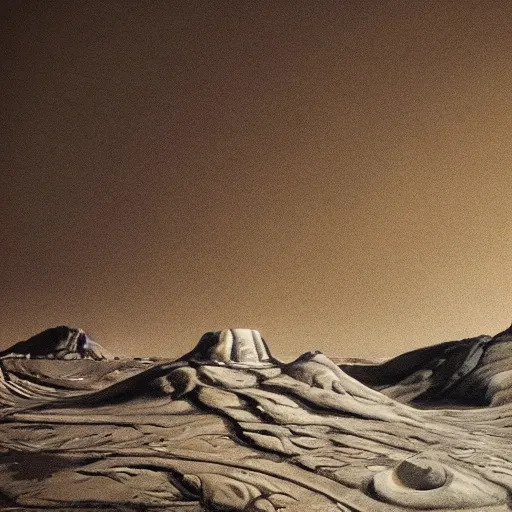 Prompt: alien landscape hyperrealism