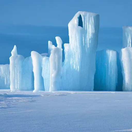 Image similar to hd wallpaper of ice castles in the north pole