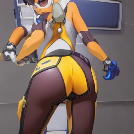Prompt: b usty tracer from overwatch r 3 4 h entai not safe for work p orn ussy 1 girl trending on rule 3 4