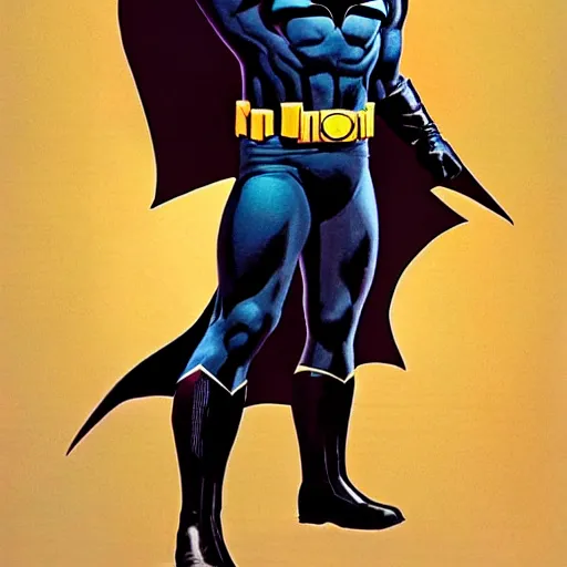 Image similar to batman full body character design by Alex ross