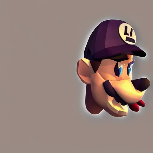 Image similar to low poly luigi