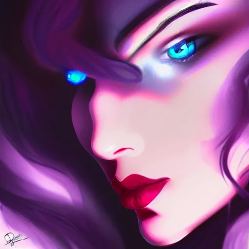 Image similar to in a dark studio room with Opal gemstone, in the style of artgerm.