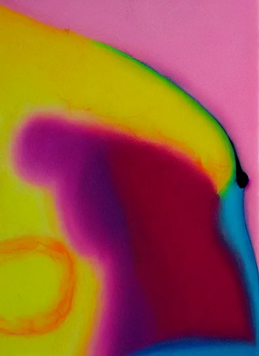 Image similar to a close up of a bird on a pink background, an airbrush painting by ronnie landfield, dribble, lyrical abstraction, airbrush art, ultrafine detail, matte background