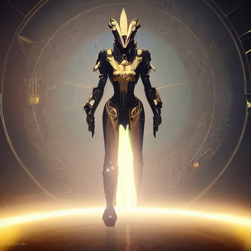 Prompt: cinematic, hyperdetailed elegant beautiful stunning futuristic and enigmatic oracle in jedi clothes gold armored regal gold sunray shaped crown, warframe, destiny, octane, unreal engine 5, fortnie