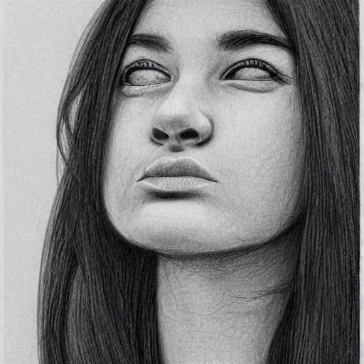 Image similar to pencil illustration of a face showing emotion, highly detailed, minimalist