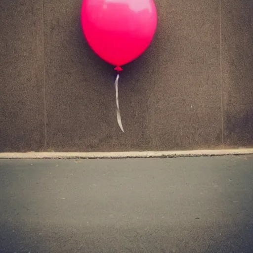 Image similar to girl waiting with balloon