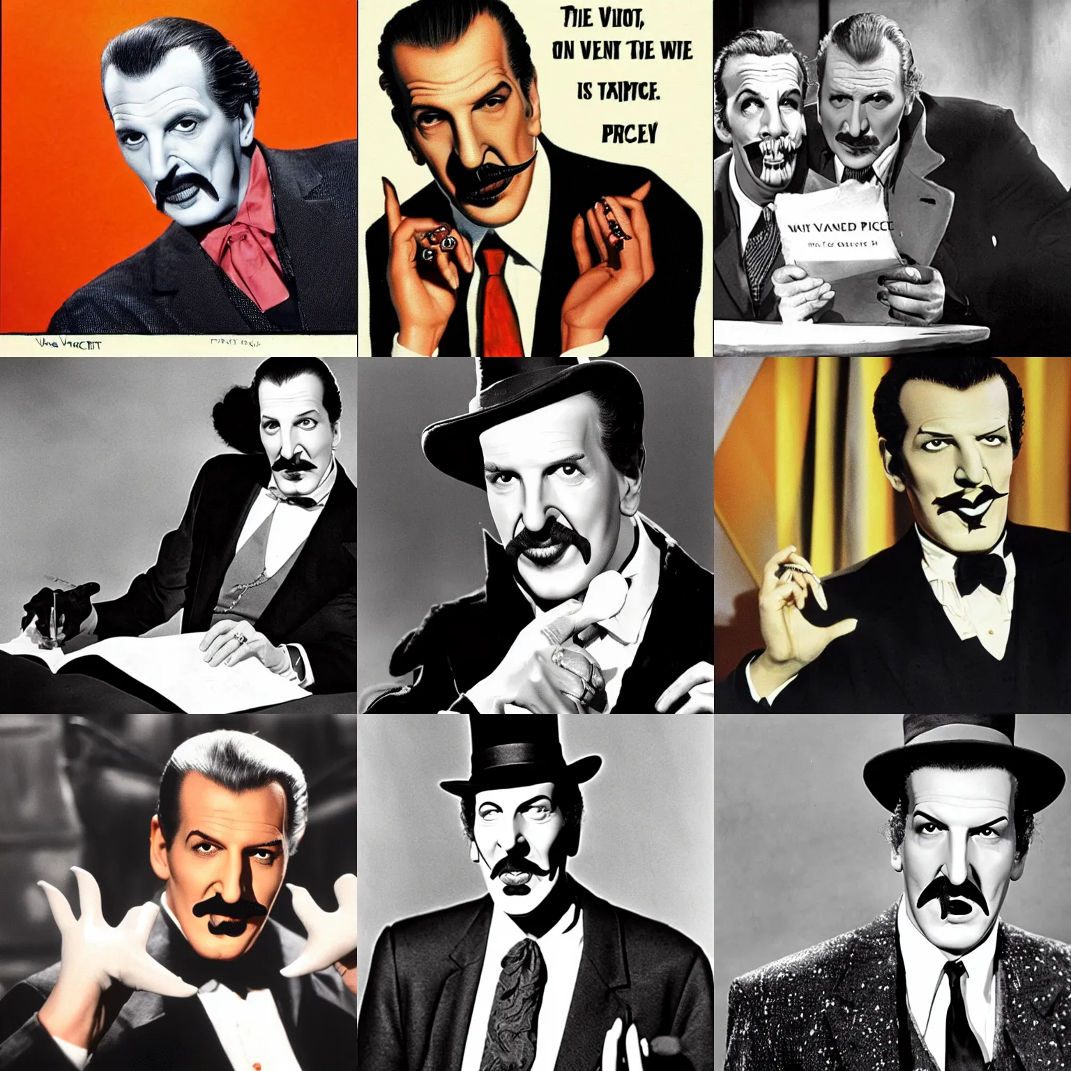 Prompt: the vincent price is right