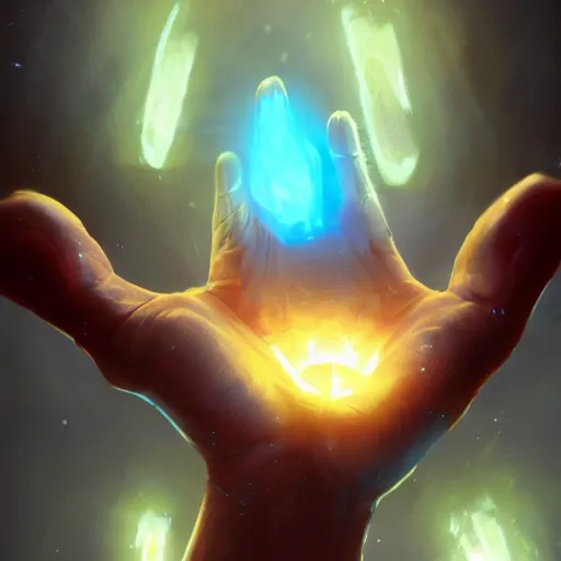 Prompt: glowing hands with fingers floating in the air, hands, fingers, fingers, fingers, fingers, fingers, hands, hands, hands, hands, glowing fingers, blue theme, bright art masterpiece artstation. 8 k, sharp high quality artwork in style of jose daniel cabrera pena and greg rutkowski, concept art by tooth wu, blizzard warcraft artwork, hearthstone card game artwork, human anatomy