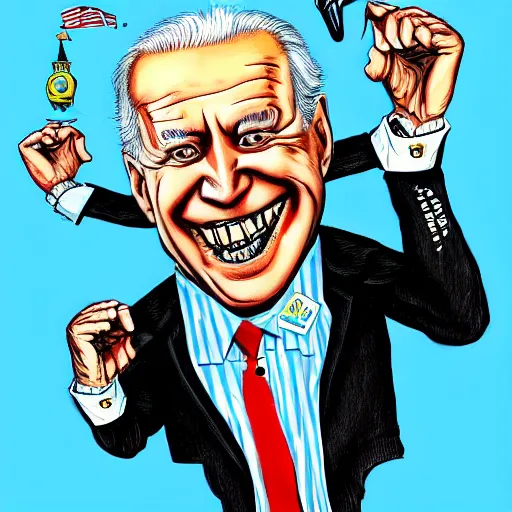 freaky portrait of Joe Biden as Rat Fink by Ed 'Big | Stable Diffusion