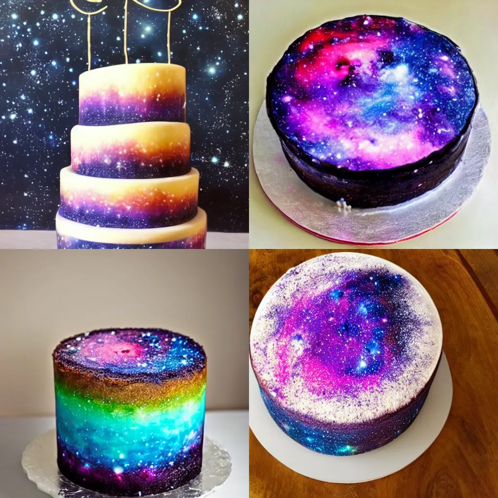 a galaxy cake. gorgeous splendid | Stable Diffusion