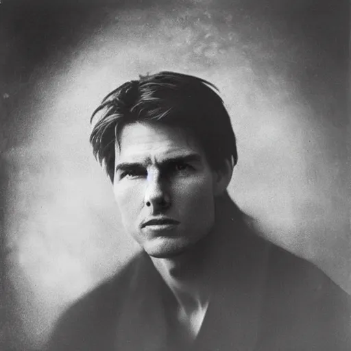 Prompt: tom cruise by julia margaret cameron 1 8 8 0 s, realistic, body shot, sharp focus, 8 k high definition, insanely detailed, intricate, elegant