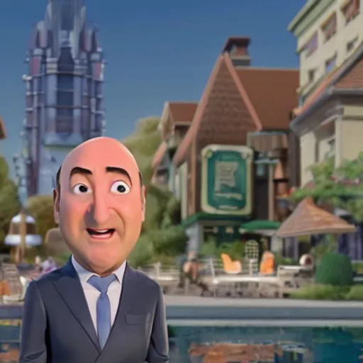 Image similar to Kevin O'Leary in a Pixar movie