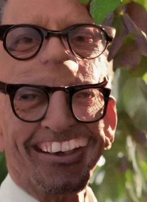 Image similar to jeff goldblum is inside an avocado