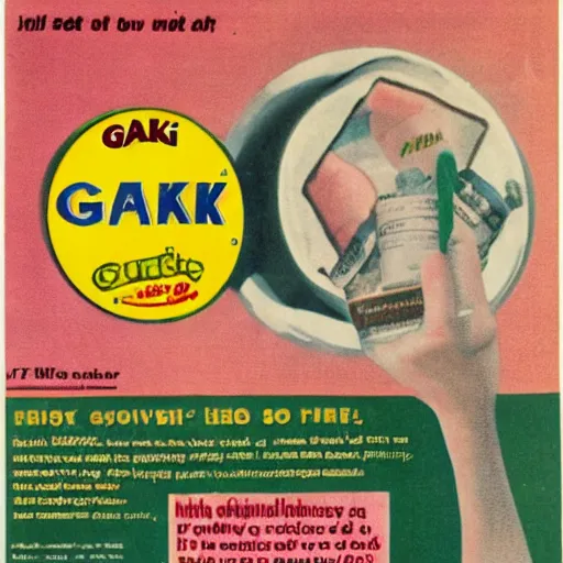 Image similar to advertisement for GAK