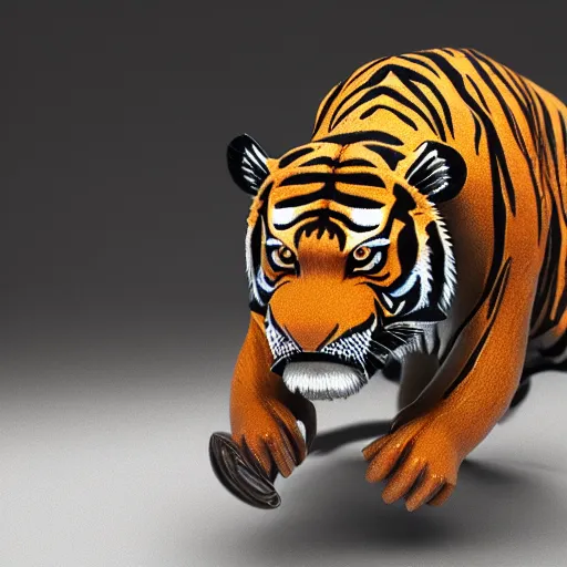 Realistic Tiger 3d Model