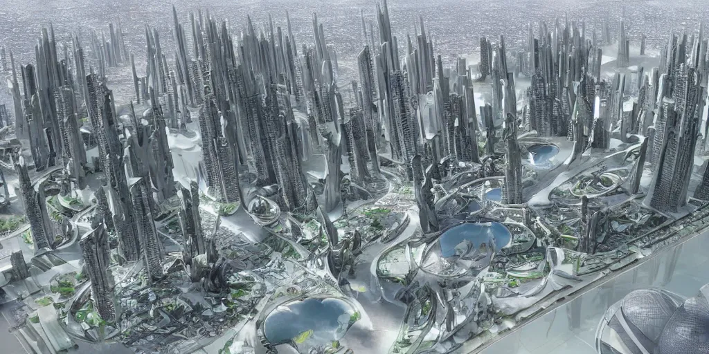 Image similar to futuristic Islamic city