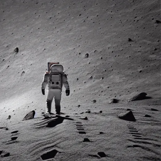 Prompt: Timothy Leary walking on the moon reaching out to the edge of the universe to the cliff of existence, vray render, cinematic quality, intricate complexity, high octane